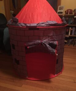 Kiddey Knight's Castle Kids Play Tent -Indoor & Outdoor Children's Playhouse - Durable & Portable with Free Carrying Bag – “Bonus” Shield and Sword Set - Makes for Boys & Girls Knights Tent 52 71VGjJvwKiL 2