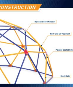 EASY OUTDOOR Space Dome Climber – Rust and UV Resistant Steel – 1000 lb. Capacity – for Kids Ages 3 to 9 30 71VGoeXtECL