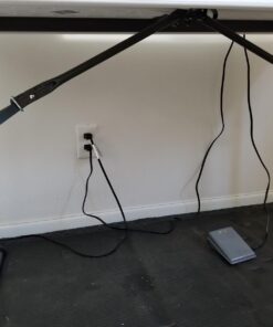 LIFETIME 80160 Commercial Height Adjustable Folding Utility Table, 4 Feet, White Granite 52 71VGvAvo8YL