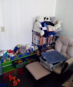 Storkcraft Premium Hoop Glider and Ottoman (Cherry Base, Beige Cushion) – Padded Cushions with Storage Pocket, Smooth Rocking Motion, Easy to Assemble, Solid Hardwood Base Ch/Beige <M21> 30 71VHU6glXrL