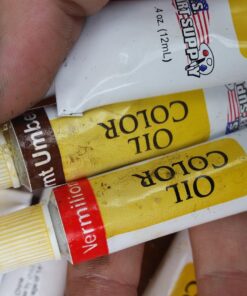 U.S. Art Supply Professional 24 Color Set of Art Oil Paint in 12ml Tubes - Rich Vivid Colors for Artists, Students, Beginners - Canvas Portrait Paintings 24 Count (Pack of 1) 32 71VHqfYgbmL