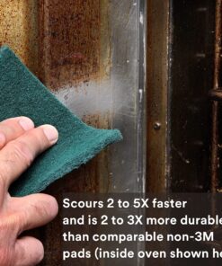 3M Scouring Pad 96-20, 20 Pads, 6” x 9”, General Purpose Cleaning, Food Safe, Non-Rusting 6" x 9" 11 71VI4nuuFdS