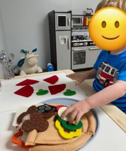 Melissa & Doug Felt Food Mix 'n Match Pizza Play Food Set (42 pcs) - Felt Pizza Play Set For Kids Kitchen, Pretend Play Pizza, Felt Pizza Toy For Toddlers And Kids Ages 2+ 32 71VJGYU vNL