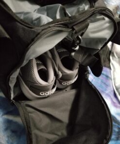 Nike Brasilia Training Duffel Bag, Versatile Bag with Padded Strap and Mesh Exterior Pocket, Medium, Black/Black/White 22 71VJY7QNlPL