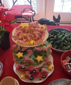 BonNoces 3-Tier Porcelain Embossed Cupcake Stand - Pure White Rimmed with Gold Dessert Cake Stand - Pastry Serving Tray Platter for Tea Party, Wedding and Birthday 30 71VKa9rzp1L