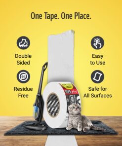 Alternative view of Professional Rug Tape - 2 Inch by 40 Yards (120 Feet! - 2X More!) - Double Sided Non-Slip Carpet Tape - Premium White Finish - Perfect Gripper for Holding Indoor Rugs in Place 2 Inch x 40 Yards