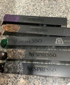 Nespresso Capsules OriginalLine,Ispirazione Variety Pack, Medium & Dark Roast Espresso Coffee, 50 Count Espresso Coffee Pods, Brews 1.35oz Ispirazione Variety Pack 10 Count (Pack of 5) 30 71VLNwJuuFL