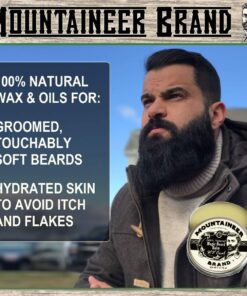 Mountaineer Brand Beard Grooming Care Kit Gifts for Men | Beard Oil (2oz), Conditioning Balm (2oz), Wash (4oz), and Beard Brush | Mustache Growth Kit, Essential Beard Kit for Men | WV Coal Scented WV Coal (4 Pack) 13 71VMjJqk wL