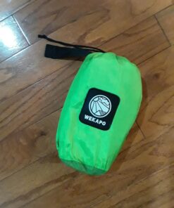 WEKAPO Beach Blanket Sandproof, Extra Large Beach Mat, Big & Compact Sand Free Mat Quick Drying, Lightweight & Durable with 6 Stakes & 4 Corner Pockets Green 9x10 FT (1~8 person) 23 71VN2nAiQPL