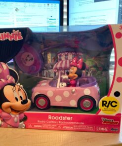 Disney Junior Minnie Mouse Roadster RC Car with Polka Dots, 27 MHz, Pink with White Polka Dots, Standard (97161) 21 71VN7bJUHkL