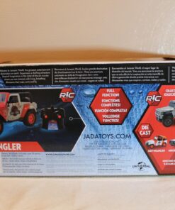 Jada Toys Jurassic World 1:16 Wrangler RC Remote Control Car 2.4 GHz, toys for kids and adults, 97054 63 71VNkh7GF0L 1