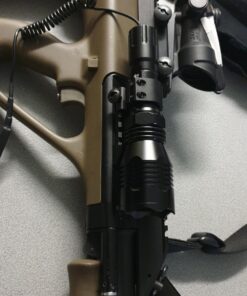 WINDFIRE WF-802 350 Lumens Waterproof Tactical Flashlight 250 Yards Long Range Throwing RED LED Coyote Hog Hunting Torch with Pressure Switch & Barrel Mount 21 71VNntxBxmL