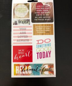 Me & My Big Ideas PPS-37 Pocket Pages Stickers 6 Sheets/Pkg-Love Yourself Original Version 38 71VNu1HDQtL 1