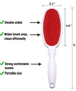 2 Pack Magic Lint Brush,Reusable Double Sided Lint Removal Brush for Clothes Pet Hair Couch Carpet Furniture 2 20 71VPVRTxdPL