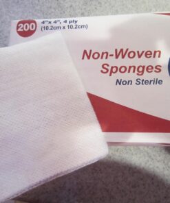 First Voice TS-3254 4 Ply Non Sterile Non-Woven Sponge, 4" Length x 4" Width (Pack of 800) (Packaging may vary) 9 71VQW09ijtL