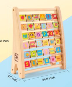 Hape Alphabet Abacus, L: 10, W: 4.7, H: 12.6 inch 25 71VRM0ezH2L