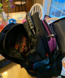 YOREPEK Travel Backpack, Extra Large 50L Laptop Backpacks for Men Women, Water Resistant College Student Bookbag Airline Approved Business Work Bag with USB Charging Port Fits 17 Inch Computer, Blue 71 71VRunLHs8L