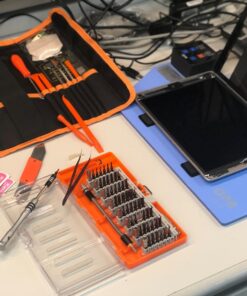 GANGZHIBAO 90pcs Electronics Repair Tool Kit Professional, Precision Screwdriver Set Magnetic for Fix Open Pry Cell Phone, Apple iPhone, Computer, PC, Laptop, Tablet, iPad, Mac book with Portable Bag 40 71VTJjfrWuL