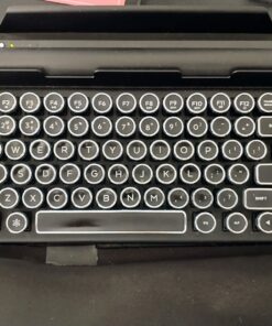QWERKYTOYS Qwerkywriter S Typewriter Inspired Retro Mechanical Wired & Wireless Keyboard with Tablet Stand 29 71VVPjJw zL 3