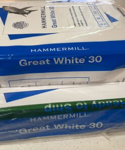 Hammermill Printer Paper, Great White 30% Recycled Paper, 8.5 x 11 - 1 Ream (500 Sheets) - 92 Bright, Made in the USA, 086710 1 Ream | 500 Sheets Letter (8.5x11) 35 71VWQFWvYwL
