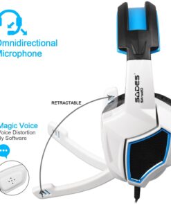 Anivia Computer Headset Headphones, 3.5mm Wired Over Ear Stereo Gaming Headsets with Microphone 34 71VWrDW3aGL