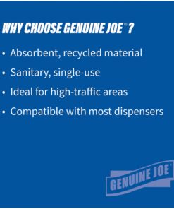 Genuine Joe GJO22300 Hard Wound Roll Towel, 350' Length x 7-8/9" Width, White (Case of 12) 9 71VX7lnheJL