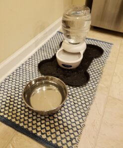 Petmate Replendish Automatic Gravity Waterer for Cats and Dogs, BPA-Free, No Batteries Required, Includes Charcoal Filter, 1 Gallon, Made in USA Silver 1 GAL 40 71VXkOrV1L