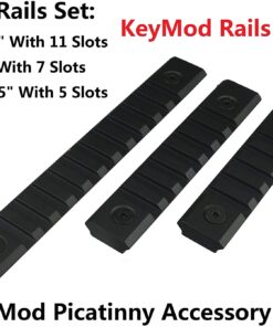 Alternative view of Field Sport 3 Rails KeyMod Picatinny Accessory Rail Set, 5.7" With 11 Slots, 4" With 7 Slots and 3.35" With 5 Slots