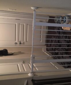 Safety 1st Easy Install 36" Extra Tall & Wide Gate, Fits Between 29'"And 47" 1 Count (Pack of 1) Extra Tall and Wide White 49 71VYy5xz6hL