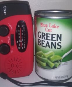 Esky Emergency Hand Crank Radio with 3 LED Flashlight, AM/FM/NOAA Portable Weather Radio with 2000mAh Power Bank Phone Charger, Solar Powered USB Charged Radio for Indoor Outdoor Camping, SOS Alarm Red 52 71VZNoO27vL