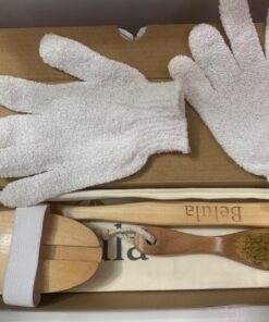 Belula Premium Dry Brushing Body Brush Set- Natural Boar Bristle Body Brush, Exfoliating Face Brush & One Pair Bath & Shower Gloves. Free Bag & How To – Great Gift For A Glowing Skin & Healthy Body 40 71VZXNbdIkL 2