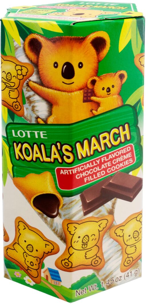 Lotte Koala's March Cookie with Chocolate Cream, 1.45 oz 1.45 Ounce (Pack of 1)