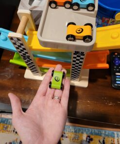 Toddler Toys for 1 2 Year Old Boy and Girl Gifts Wooden Race Track Car Ramp Racer with 4 Mini Car 31 71VaNgxl8XL