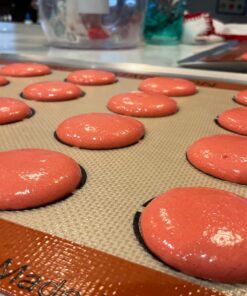 Silpat Perfect Macaron Non-Stick Silicone Baking Mat, 11-5/8" x 16-1/2", Orange 76 71VaaR65AjL