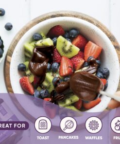 Nutiva Organic Vegan Hazelnut Spread, Dark, 13 Oz, USDA Organic, Non-GMO, Fair Trade & Sustainably Sourced, Vegan & Gluten-Free, Plant-Based Spread with Less Sugar Dark Chococlate 19 71VbWHfQKZL