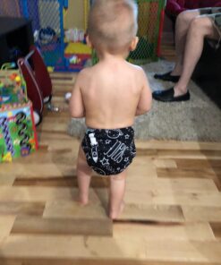 ALVABABY Baby Cloth Diapers 6 Pack with 12 Inserts One Size Adjustable Washable Reusable for Baby Girls and Boys 6DM26 04 Boy Color 26 57 71VbhvlepEL