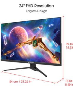Sceptre IPS 24” Gaming Monitor 165Hz 144Hz Full HD (1920 x 1080) FreeSync Eye Care FPS RTS DisplayPort HDMI Build-in Speakers, Machine Black 2020 (E248B-FPT168),IPS 24" 165Hz IPS 24" 165Hz 20 71VcVSXg7IL