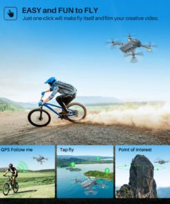 SYMA GPS Drone with 4K EIS UHD 90°FOV Camera for Adults Beginner, FPV RC Quadcopter with Brushless Motor, 2 Batteries 54 Min Flight Time, 5GHz Transmission, Smart Auto Return Home, Follow Me 30 71VcWoojtzL