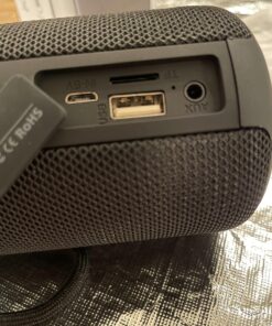 MusiBaby M68 Wireless Bluetooth Speaker, Portable, Waterproof, 1500 Minute Playtime, Dual Pairing, 360 Stereo Sound, Amazing Bass, Black 32 71VevIyvntL