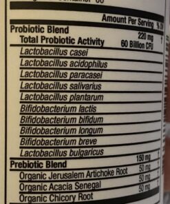 Physician's CHOICE Probiotics 60 Billion CFU - 10 Strains + Organic Prebiotics - Immune, Digestive & Gut Health - Supports Occasional Constipation, Diarrhea, Gas & Bloating - For Women & Men - 30ct 30 Count (Pack of 1) 40 71Vf4v1fcYL