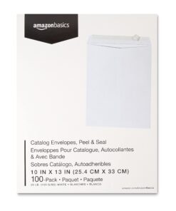 Amazon Basics Catalog Mailing Envelopes, Peel & Seal, 10x13 Inch, White, 100-Pack 10 x 13 15 71Vf7v eaIS