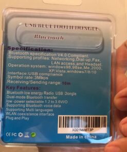 ZEXMTE USB Bluetooth Adapter 5.0 Bluetooth Dongle Bluetooth Receiver for PC Windows 10/8/7 for Desktop, Laptop, Mouse, Keyboard, Headsets, Speakers Black Gold 40 71VfNGZWz0L