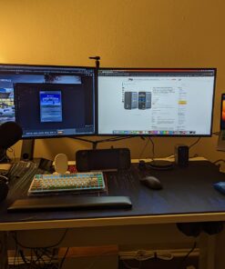 TOBENONE USB C Docking Station for 15 in MacBook - Dual Monitor Docking Station With 2 HDMI, 6 USB A, SD/Micro SD, LAN, 87W PD, Grey UDS013-No Power Adapter 48 71VfOTDFaL