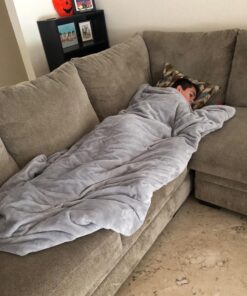 Degrees of Comfort Washable Weighted Blanket with Removable Cover Twin Size, 1 x Cozyheat Minky Plush Cover Included, Micro Glass Beads Technology, 48x72 15 lbs Grey 48x72" 15lbs Grey | 1 Cover 35 71VfqrKMUqL