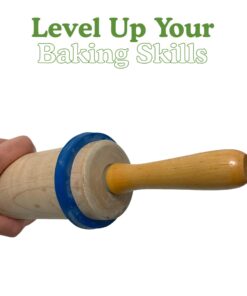 Regency Wraps Evendough Bands, Rolling Pin Rings for Rolling Dough to Precise Thickness for Pizza, Pies, Pastries, Pasta, Set of 4 sizes, Pack of 1 17 71Vg ead1FL