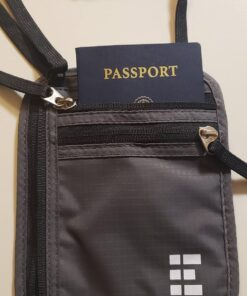 Travel Neck Wallet with RFID Blocking, Travel Neck Pouch Passport Holder for Women and Men Keep Valuables Safe One Size Black 36 71Vg0CAUiaL