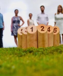 Molkky - Wooden Pin & Skittles Game - Outdoor Fun - For Beach - Park - Picnic - Playground - Classic Family Garden Game from Tactic 35 71Vizt3NvSL