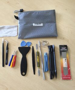 Kaisi Professional Electronics Opening Pry Tool Repair Kit with Metal Spudger Non-Abrasive Carbon Fiber Nylon Spudgers and Anti-Static Tweezers for Cellphone iPhone Laptops Tablets and More, 20 Piece 51 71Vk8zieMpL