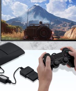 Mcbazel Playstation 2 Controller to USB Adapter for PC or Playstation 3 Converter Cable for Sony DualShock PS2 PS3 Controllers (NOT Compatible with Dancing Mat Guitar Hero) 20 71Vkg1SpUIL