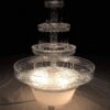 Crafts Central Small 13" Inch Lighted Plastic Water Fountain for Weddings, Cake Centerpiece, and Office Decor
